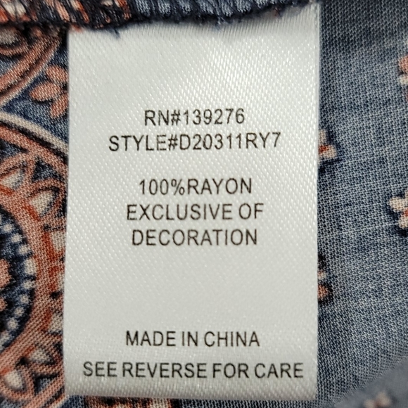 Nwot Daniel Rainn Tassel Tie Long Sleeve Blouse - Picture 11 of 11